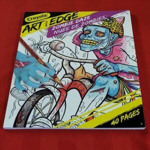 BRAND NEW, CRAYOLA, ZOMBIE DAZE COLOURING BOOK AND STUDIO MARKERS!!!